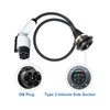 Evtaurus типа 2 до GBT EV Адаптер (IEC 62196 до GB/T) Зарядки китайских электромобилей на станциях типа 2