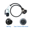 Evtaurus типа 2 до GBT EV Адаптер (IEC 62196 до GB/T) Зарядки китайских электромобилей на станциях типа 2