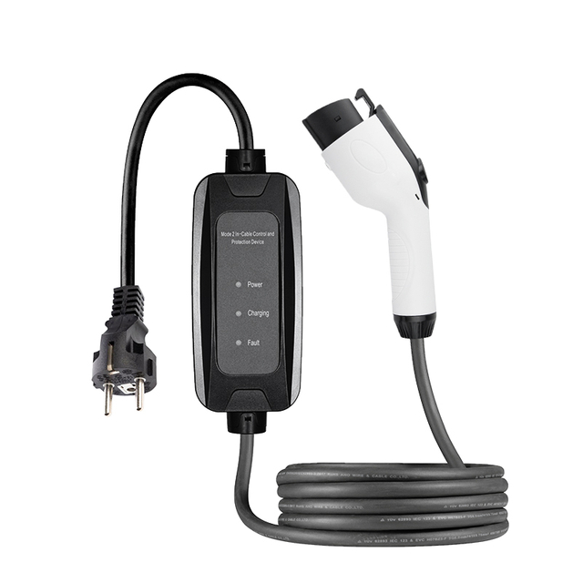1 фаза 3,5 кВт/7 кВт портативного электромобиля Cee Schuko Plug Модель 2 