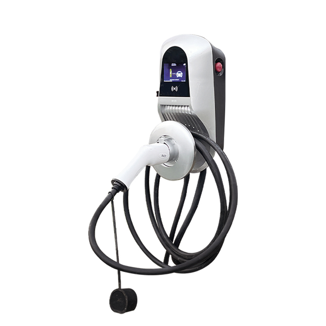 Базовый ЖК-экран EV Зарядная станция 16A/32A, 7,2 кВт/11 кВт/22 кВт SAE J1772 & IEC 62196-2 